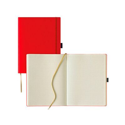 Lediberg Notizbuch ca. DIN A4 kariert, hellrot Hardcover 240 Seiten, 1 St. Lediberg Notizbuch ca. DIN A4 kariert, hellrot Hardcover 240 Seiten, 1 St.