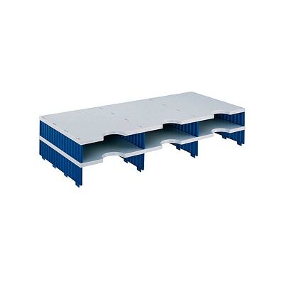 styro Sortierstation Styrodoc grau/blau mit 6 Fächern styro Sortierstation Styrodoc grau/blau mit 6 Fächern