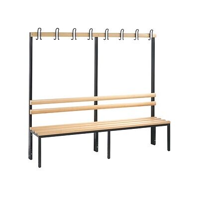 CP Garderobenbank mit Haken Basic 8052-100 S10000 buche Holz 196,0 cm CP Garderobenbank mit Haken Basic 8052-100 S10000 buche Holz 196,0 cm