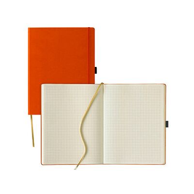 Lediberg Notizbuch Tucson ca. DIN A4 kariert, orange Hardcover 240 Seiten, 1 St. Lediberg Notizbuch Tucson ca. DIN A4 kariert, orange Hardcover 240 Seiten, 1 St.