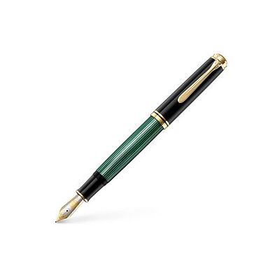 Pelikan Souverän M1000 Kolbenfüller schwarz/grün/gold F (fein), 1 St. Pelikan Souverän M1000 Kolbenfüller schwarz/grün/gold F (fein), 1 St.