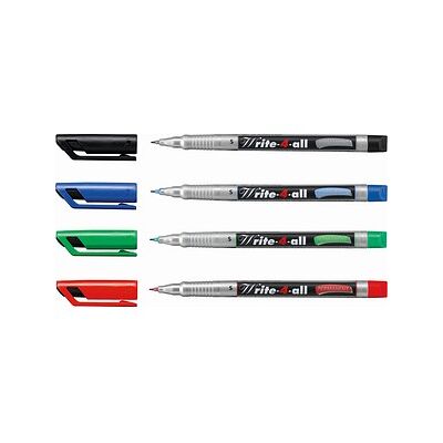 STABILO Write-4-all Permanentmarker farbsortiert 0,4 mm, 4 St. STABILO Write-4-all Permanentmarker farbsortiert 0,4 mm, 4 St.
