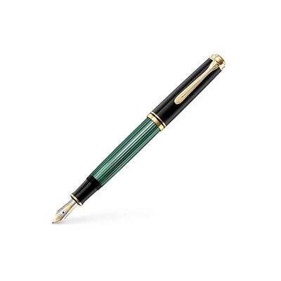 Pelikan Souverän M600 Kolbenfüller schwarz/grün/gold B (breit), 1 St. Pelikan Souverän M600 Kolbenfüller schwarz/grün/gold B (breit), 1 St.