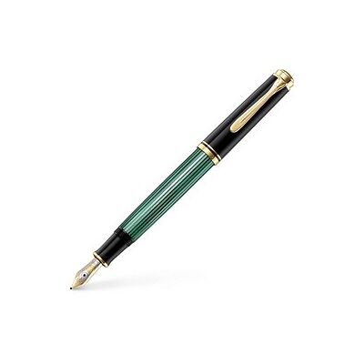 Pelikan Souverän M400 Kolbenfüller schwarz/grün/gold M (mittel), 1 St. Pelikan Souverän M400 Kolbenfüller schwarz/grün/gold M (mittel), 1 St.