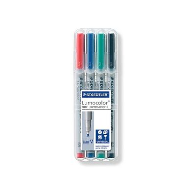 STAEDTLER Lumocolor Folienstifte-Set farbsortiert non-permanent, 4 St. STAEDTLER Lumocolor Folienstifte-Set farbsortiert non-permanent, 4 St.