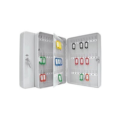 WEDO Schlüsselkasten lichtgrau mit 110 Haken, Sicherheitsschloss, 28,0 x 8,0 x 37,0 cm, 1 St. WEDO Schlüsselkasten lichtgrau mit 110 Haken, Sicherheitsschloss, 28,0 x 8,0 x 37,0 cm, 1 St.