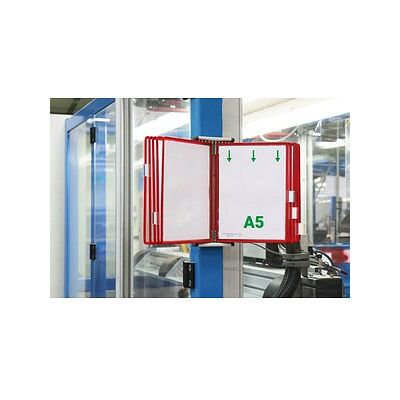 tarifold Wand-Sichttafelsystem 415103 DIN A5 rot mit 10 St. Sichttafeln, 1 St. tarifold Wand-Sichttafelsystem 415103 DIN A5 rot mit 10 St. Sichttafeln, 1 St.