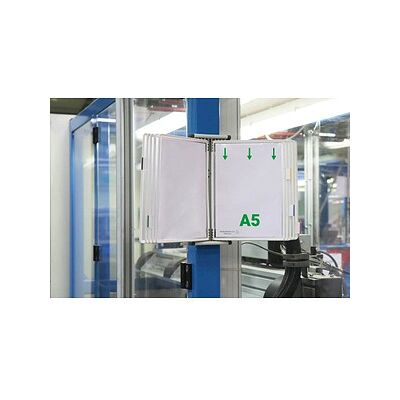 tarifold Wand-Sichttafelsystem 415102 DIN A5 weiß mit 10 St. Sichttafeln, 1 St. tarifold Wand-Sichttafelsystem 415102 DIN A5 weiß mit 10 St. Sichttafeln, 1 St.