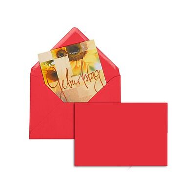 tecno Briefumschläge colors DIN B6 ohne Fenster intensivrot nassklebend 25 St. tecno Briefumschläge colors DIN B6 ohne Fenster intensivrot nassklebend 25 St.