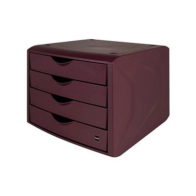 helit Schubladenbox the green chameleon bordeaux H6429525, DIN A4 mit 4 Schubladen, 1 St. helit Schubladenbox the green chameleon bordeaux H6429525, DIN A4 mit 4 Schubladen, 1 St.