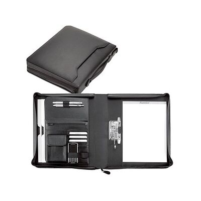 Alassio Ringbuchmappe BERGAMO Lederimitat DIN A4 schwarz Alassio Ringbuchmappe BERGAMO Lederimitat DIN A4 schwarz