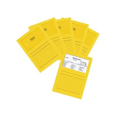 ELCO Sichthüllen Ordo classico DIN A4 gelb glatt 120 g/qm, 100 St. ELCO Sichthüllen Ordo classico DIN A4 gelb glatt 120 g/qm, 100 St.