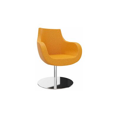 fm Besuchersessel Pirum - Drehstuhl, Orange, Polyester - Besucher-Stuhl fm Besuchersessel Pirum - Drehstuhl, Orange, Polyester - Besucher-Stuhl