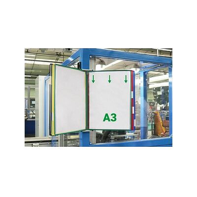 tarifold Wand-Sichttafelsystem 413109 DIN A3 farbsortiert mit 10 St. Sichttafeln, 1 St. tarifold Wand-Sichttafelsystem 413109 DIN A3 farbsortiert mit 10 St. Sichttafeln, 1 St.