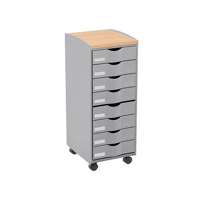 PAPERFLOW Bürowagen grau - Mobiler Rollwagen PAPERFLOW Bürowagen grau - Mobiler Rollwagen