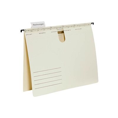 Neutral Hängehefter Karton chamois DIN A4 1x kaufmännische Heftung, 50 St. Neutral Hängehefter Karton chamois DIN A4 1x kaufmännische Heftung, 50 St.