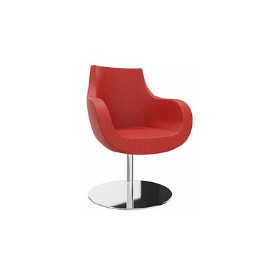 fm Pirum Besuchersessel - Rot, Aluminium - Polyester fm Pirum Besuchersessel - Rot, Aluminium - Polyester