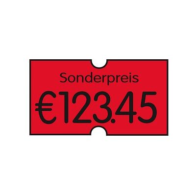 PrinterLabels AS Preisetiketten leuchtrot permanent 21,6 x 12,0 mm, 14 Rollen PrinterLabels AS Preisetiketten leuchtrot permanent 21,6 x 12,0 mm, 14 Rollen