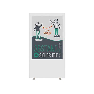 PAPERFLOW Trennwand easyScreen, Abstand-Sicherheit weiß 94,0 x 174,0 cm, 1 St. PAPERFLOW Trennwand easyScreen, Abstand-Sicherheit weiß 94,0 x 174,0 cm, 1 St.