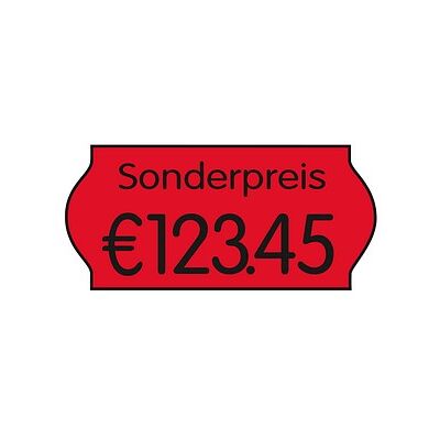 CreenLine Preisetiketten leuchtrot permanent 22,0 x 12,0 mm, 36 Rollen CreenLine Preisetiketten leuchtrot permanent 22,0 x 12,0 mm, 36 Rollen