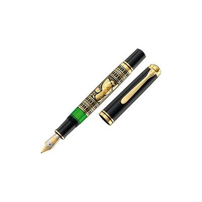 Pelikan Toledo M900 Kolbenfüller schwarz-gold F (fein), 1 St. Pelikan Toledo M900 Kolbenfüller schwarz-gold F (fein), 1 St.