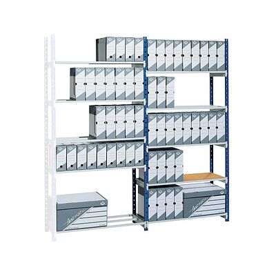 PAPERFLOW Anbau-Schwerlastregal RangEco 516S blau 100,0 x 60,0 x 200,0 cm PAPERFLOW Anbau-Schwerlastregal RangEco 516S blau 100,0 x 60,0 x 200,0 cm