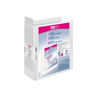 VELOFLEX VELODUR® Präsentationsordner weiß Kunststoff 8,5 cm DIN A4, 1 St. VELOFLEX VELODUR® Präsentationsordner weiß Kunststoff 8,5 cm DIN A4, 1 St.