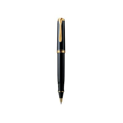 Pelikan Souverän R800 Tintenroller schwarz/gold 0,5 mm, Schreibfarbe: schwarz, 1 St. Pelikan Souverän R800 Tintenroller schwarz/gold 0,5 mm, Schreibfarbe: schwarz, 1 St.