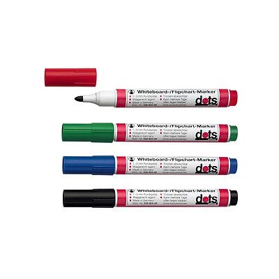 dots Whiteboard-Marker farbsortiert 1,5 - 3,0 mm, 4 St. dots Whiteboard-Marker farbsortiert 1,5 - 3,0 mm, 4 St.