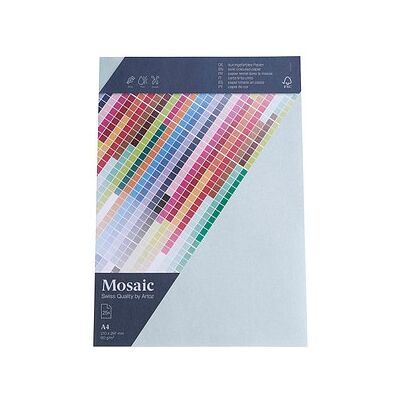 artoz Briefpapier Mosaic hellblau DIN A4 90 g/qm 25 Blatt artoz Briefpapier Mosaic hellblau DIN A4 90 g/qm 25 Blatt