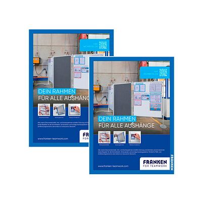 FRANKEN Magnetrahmen selbstklebend PRO blau A3, 2 St. FRANKEN Magnetrahmen selbstklebend PRO blau A3, 2 St.