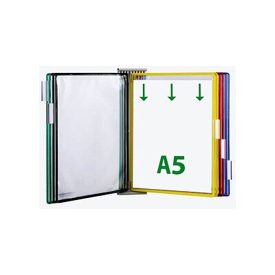 tarifold Wand-Sichttafelsystem 425109 DIN A5 farbsortiert mit 10 St. Sichttafeln, 1 St. tarifold Wand-Sichttafelsystem 425109 DIN A5 farbsortiert mit 10 St. Sichttafeln, 1 St.