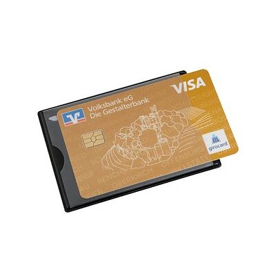 HIDENTITY® Kreditkartenhülle Hidentity Duo schwarz 8,5 x 6,0 cm, 1 St. HIDENTITY® Kreditkartenhülle Hidentity Duo schwarz 8,5 x 6,0 cm, 1 St.