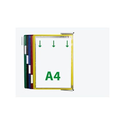 tarifold Wand-Sichttafelsystem 424109 DIN A4 farbsortiert mit 10 St. Sichttafeln, 1 St. tarifold Wand-Sichttafelsystem 424109 DIN A4 farbsortiert mit 10 St. Sichttafeln, 1 St.