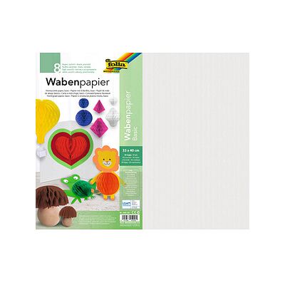 Folia Wabenpapier Basic bunt färgade Bastelpapier Folia Wabenpapier Basic bunt färgade Bastelpapier
