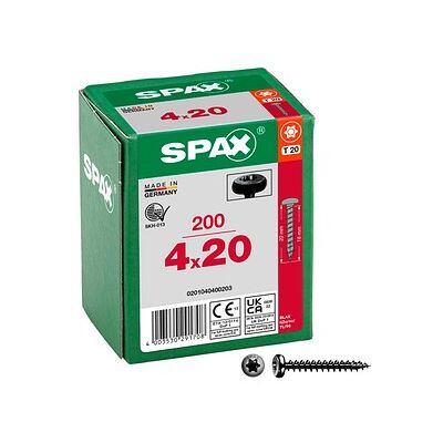 SPAX® Universalschrauben T20 Halbrundkopf BLAX 0201040400203 4 mm x 20 mm, 200 St. SPAX® Universalschrauben T20 Halbrundkopf BLAX 0201040400203 4 mm x 20 mm, 200 St.