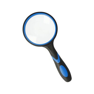 WESTCOTT Lupe schwarz/blau 3-fach, Ø 100 mm WESTCOTT Lupe schwarz/blau 3-fach, Ø 100 mm
