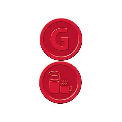 SIGEL Wertchips Getränke rot, 100 St. SIGEL Wertchips Getränke rot, 100 St.