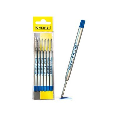 ONLINE® Kugelschreiberminen M blau, 6 St. ONLINE® Kugelschreiberminen M blau, 6 St.