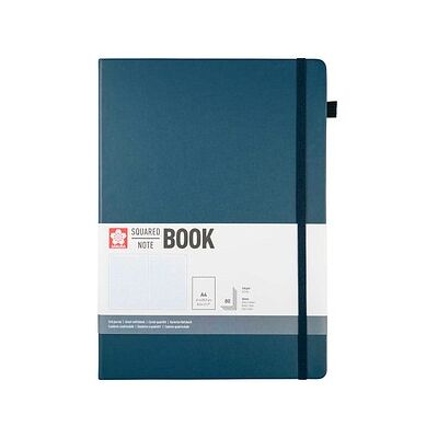 Sakura Notizbuch DIN A4 kariert, dunkelindigo Hardcover 160 Seiten, 1 St. Sakura Notizbuch DIN A4 kariert, dunkelindigo Hardcover 160 Seiten, 1 St.