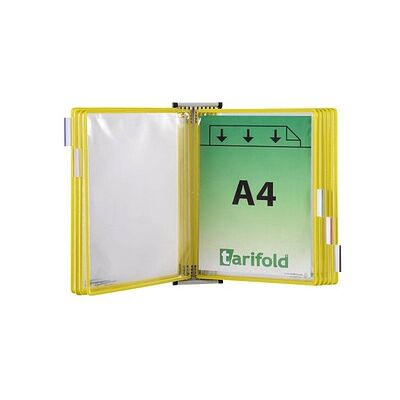 tarifold Wand-Sichttafelsystem 414104 DIN A4 gelb mit 10 St. Sichttafeln, 1 St. tarifold Wand-Sichttafelsystem 414104 DIN A4 gelb mit 10 St. Sichttafeln, 1 St.