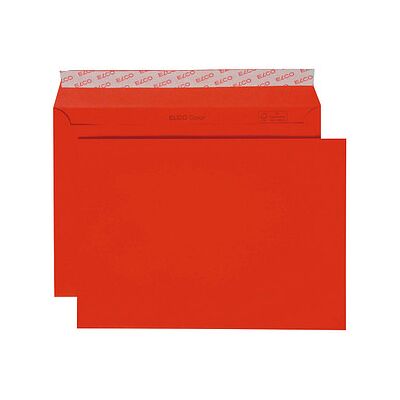 ELCO Briefumschläge Color DIN C5 ohne Fenster intensivrot haftklebend 25 St. ELCO Briefumschläge Color DIN C5 ohne Fenster intensivrot haftklebend 25 St.