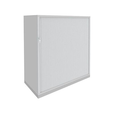 fm fastline Stauraum-Schrank - Verstellbare Fachböden, Abschließbar, Weiß & Silber fm fastline Stauraum-Schrank - Verstellbare Fachböden, Abschließbar, Weiß & Silber