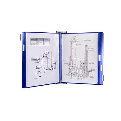 tarifold Wand-Sichttafelsystem 418101 DIN A3 blau mit 10 St. Sichttafeln, 1 St. tarifold Wand-Sichttafelsystem 418101 DIN A3 blau mit 10 St. Sichttafeln, 1 St.