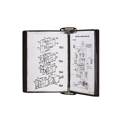 tarifold Wand-Sichttafelsystem PRO 920305 DIN A4 schwarz mit 10 St. Sichttafeln, 1 St. tarifold Wand-Sichttafelsystem PRO 920305 DIN A4 schwarz mit 10 St. Sichttafeln, 1 St.