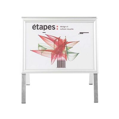 PAPERFLOW Kundenstopper silber DIN A3 2 Fächer 45,0 x 35,0 x 47,0 cm, 1 St. PAPERFLOW Kundenstopper silber DIN A3 2 Fächer 45,0 x 35,0 x 47,0 cm, 1 St.