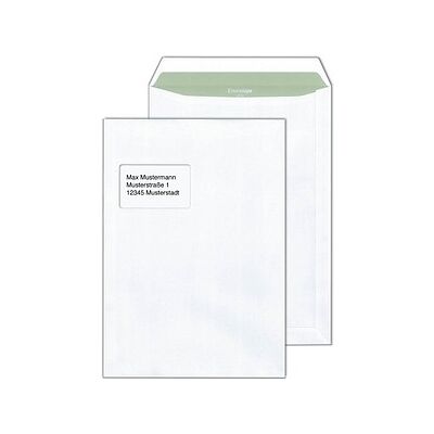 MAILmedia Versandtaschen Envirelope® DIN C4 mit Fenster weiß 250 St. MAILmedia Versandtaschen Envirelope® DIN C4 mit Fenster weiß 250 St.