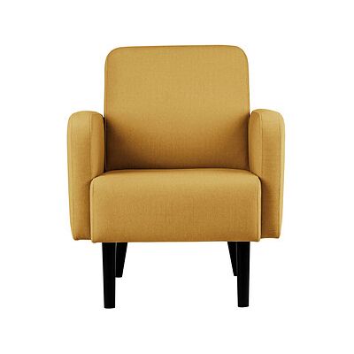 PAPERFLOW Sessel LISBOA Safran - Gepolstert, Langlebiges Polyester, 150kg Max PAPERFLOW Sessel LISBOA Safran - Gepolstert, Langlebiges Polyester, 150kg Max
