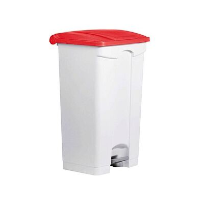 helit Mülleimer 90,0 l weiß, rot, 1 St. helit Mülleimer 90,0 l weiß, rot, 1 St.