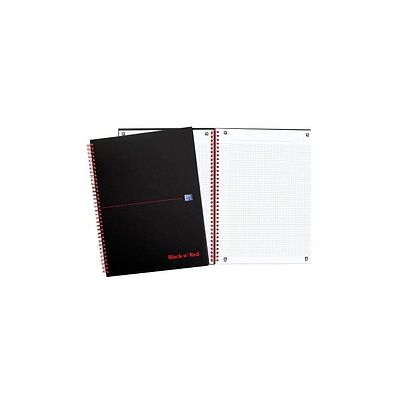 OXFORD Collegeblock Black n'Red Spiralbuch kariert DIN A4 ohne Rand, 1 Block OXFORD Collegeblock Black n'Red Spiralbuch kariert DIN A4 ohne Rand, 1 Block